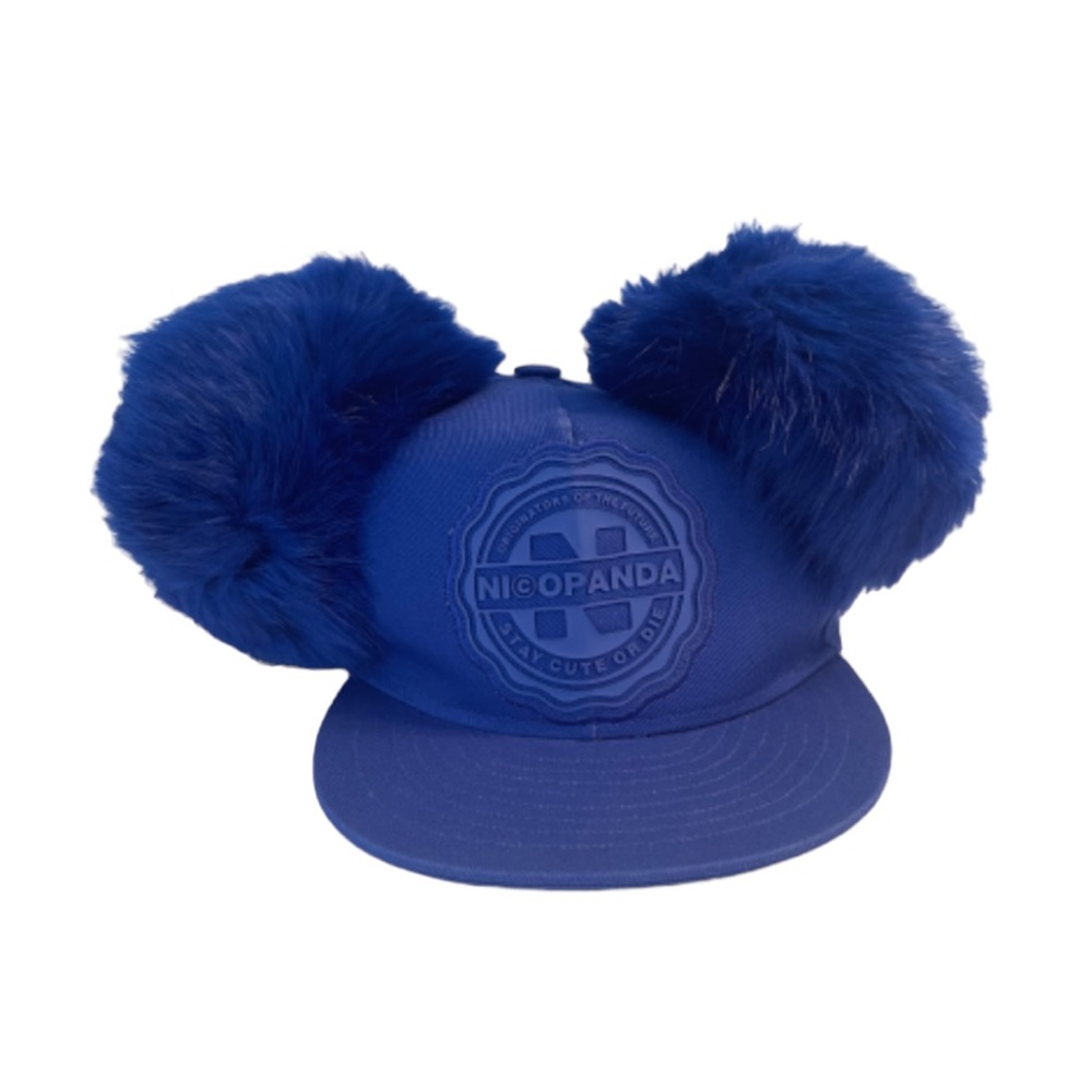 NWT NicoPanda Cobalt Blue Eat Buff Cap Size Medium Unisex